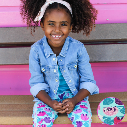 Smarty Girl Sloth Leggings 1-10Y ...